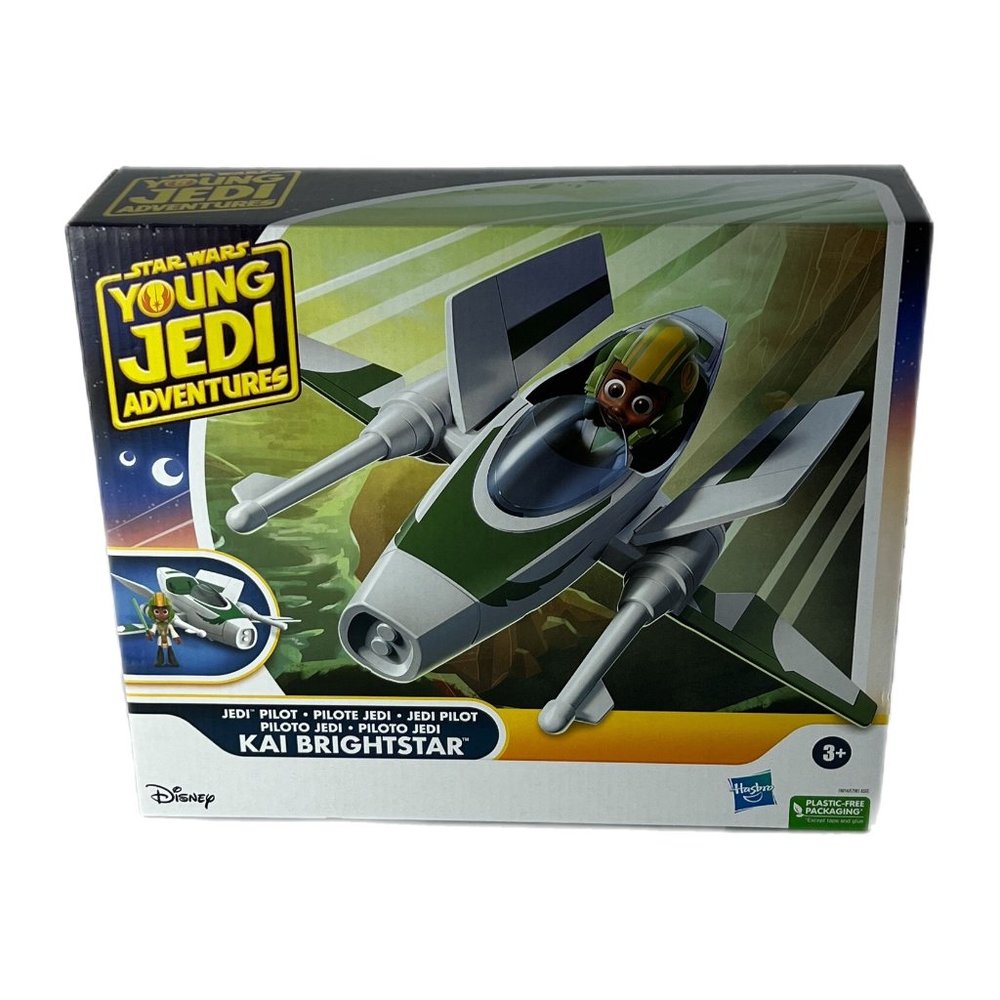 Disney/Hasbro Star Wars Young Jedi Kai Brightstar Pilot, Ship and Lightsaber NIB